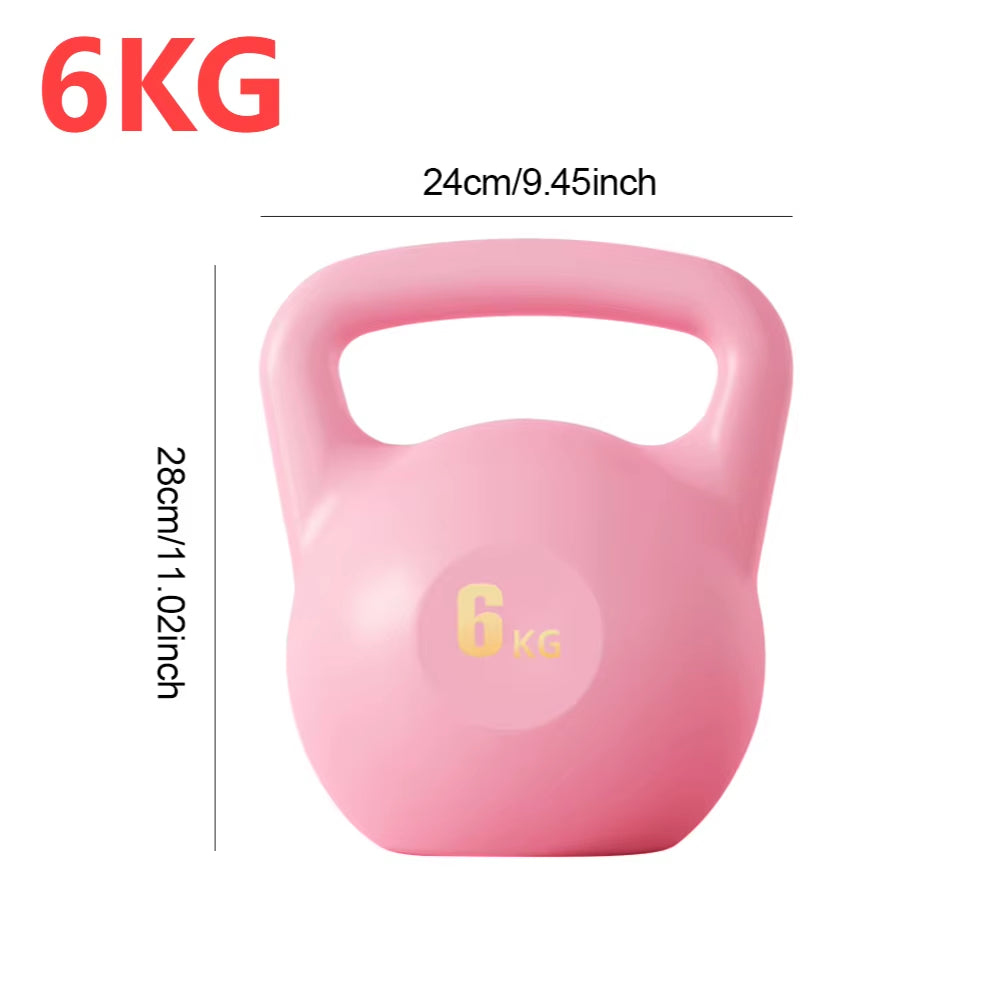 4/6KG Soft Kettlebell Water-Filled Kettlebell Dumbbells Fitness Training Weight Strength Workout for Women Home Gym Equipment 