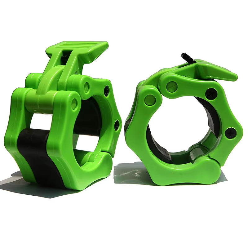 1Pair 25/50Mm Barbell Clamps Weightlifting Collars Weight Clips for Bars Dumbbell Bar Clamps Spinlock Collar Gym Accessories