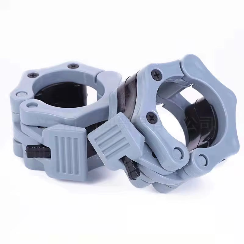 1Pair 25/50Mm Barbell Clamps Weightlifting Collars Weight Clips for Bars Dumbbell Bar Clamps Spinlock Collar Gym Accessories