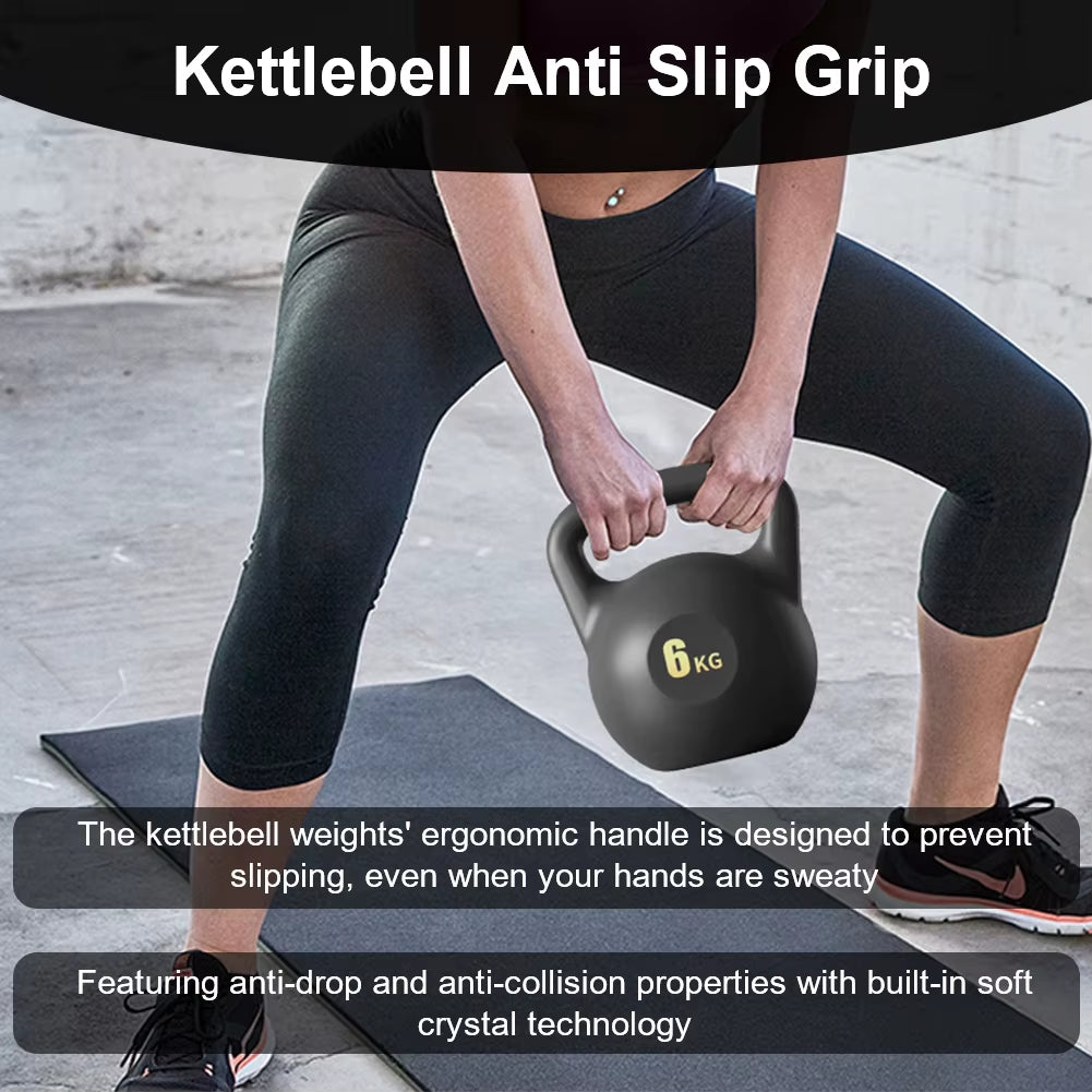 4/6KG Soft Kettlebell Water-Filled Kettlebell Dumbbells Fitness Training Weight Strength Workout for Women Home Gym Equipment 