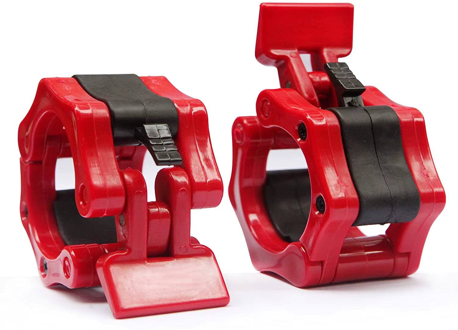 1Pair 25/50Mm Barbell Clamps Weightlifting Collars Weight Clips for Bars Dumbbell Bar Clamps Spinlock Collar Gym Accessories
