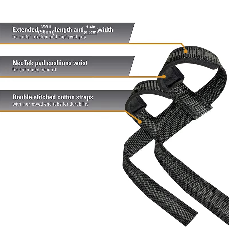 Cotton Weight Lifting Straps Belts,Palm Anti-Slip Wrist Support,Used in Dumbbells and Kettlebells, Lifting Hand Protection