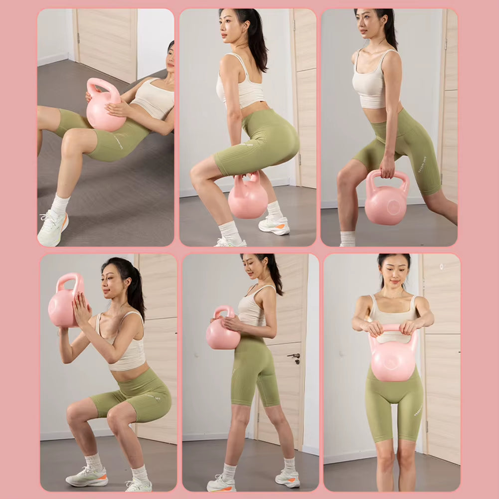4/6KG Soft Kettlebell Water-Filled Kettlebell Dumbbells Fitness Training Weight Strength Workout for Women Home Gym Equipment 