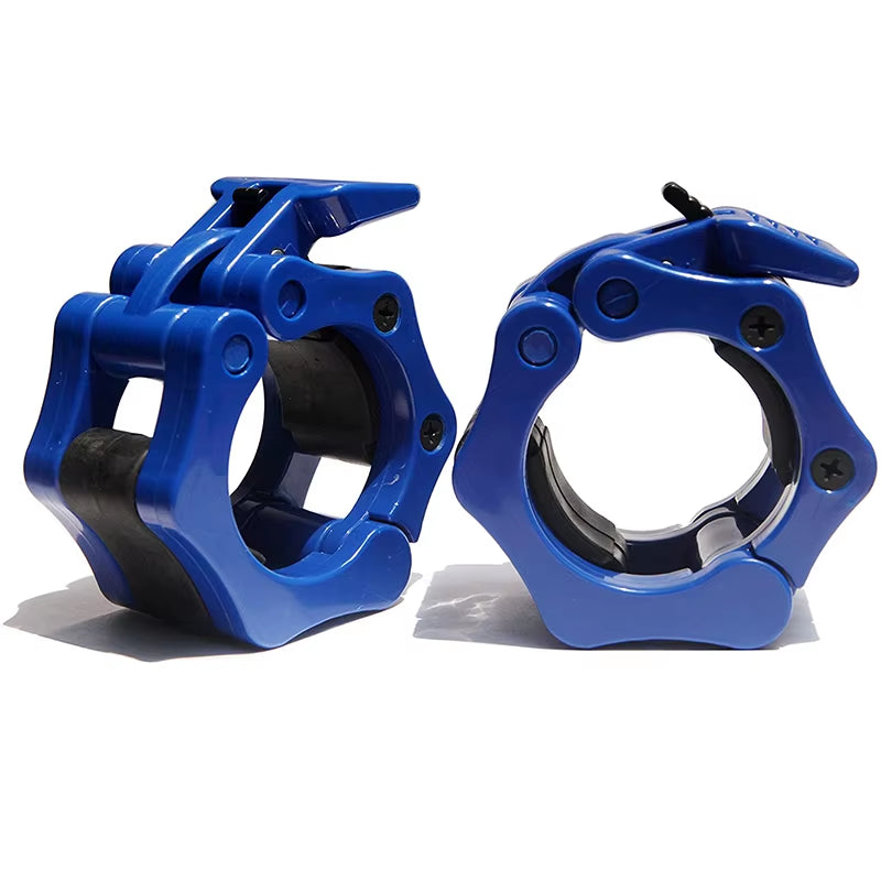 1Pair 25/50Mm Barbell Clamps Weightlifting Collars Weight Clips for Bars Dumbbell Bar Clamps Spinlock Collar Gym Accessories